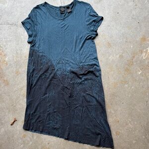 Harley Davidson asymmetrical Casual Black T-Shirt Dress size S